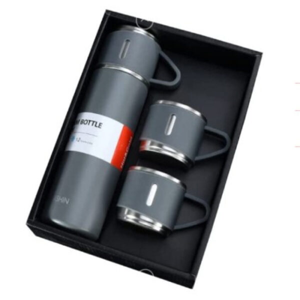 Vacuum Flask Set Drinking Water Bottle Mid Grey Suvidha bazzar